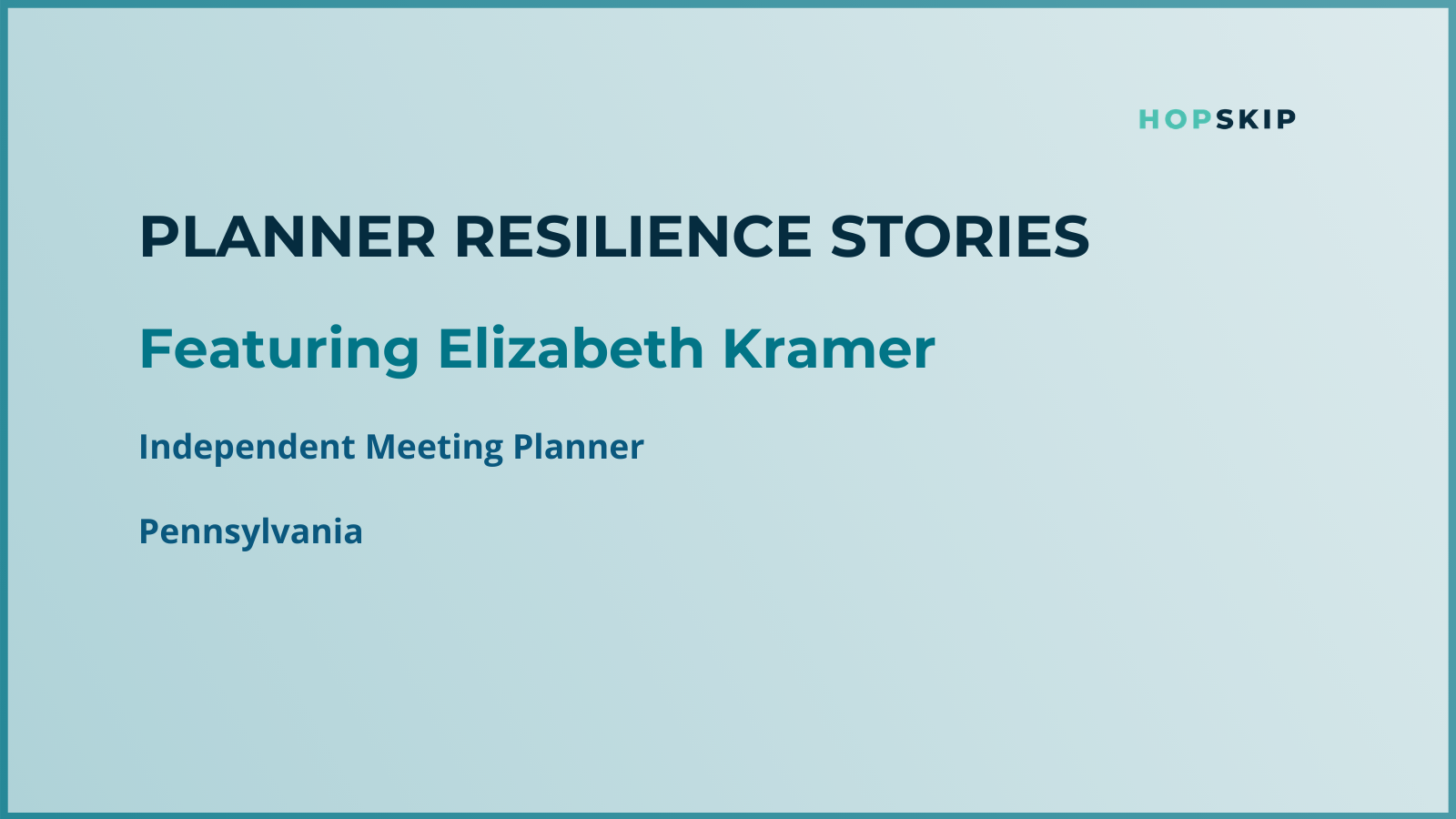 Liz Kramer, showing how resilient she is during COVID-19